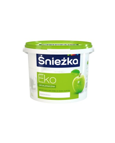 Farba Eko 3L biała do ścian i sufitów ŚNIEŻKA - wysoka jakość Farba Eko 3L biała do ścian i sufitów ŚNIEŻKA - wysoka jakość