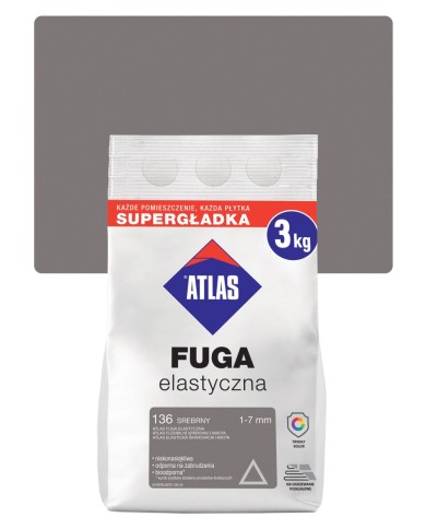 Atlas Fuga Elastyczna 136 Srebrny 3 kg - Wysoka Jakość Atlas Fuga Elastyczna 136 Srebrny 3 kg - Wysoka Jakość