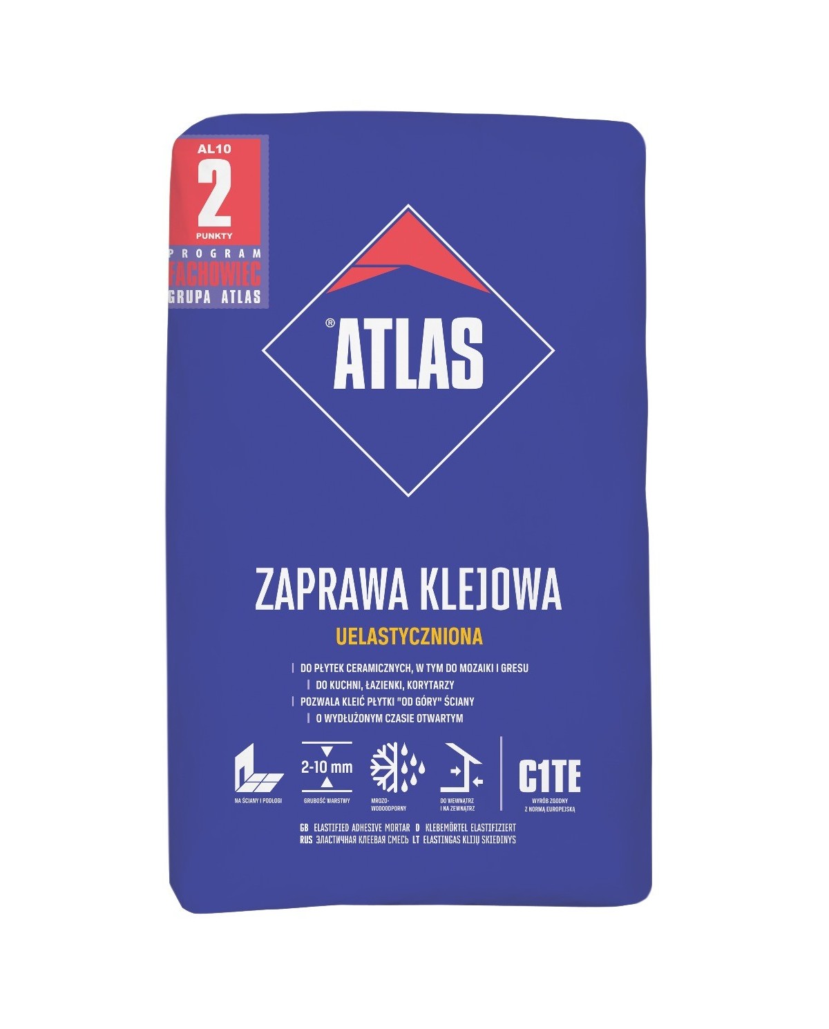 Zaprawa klejowa uelastyczniona 10 kg ATLAS - Wysoka jakość Zaprawa klejowa uelastyczniona 10 kg ATLAS - Wysoka jakość