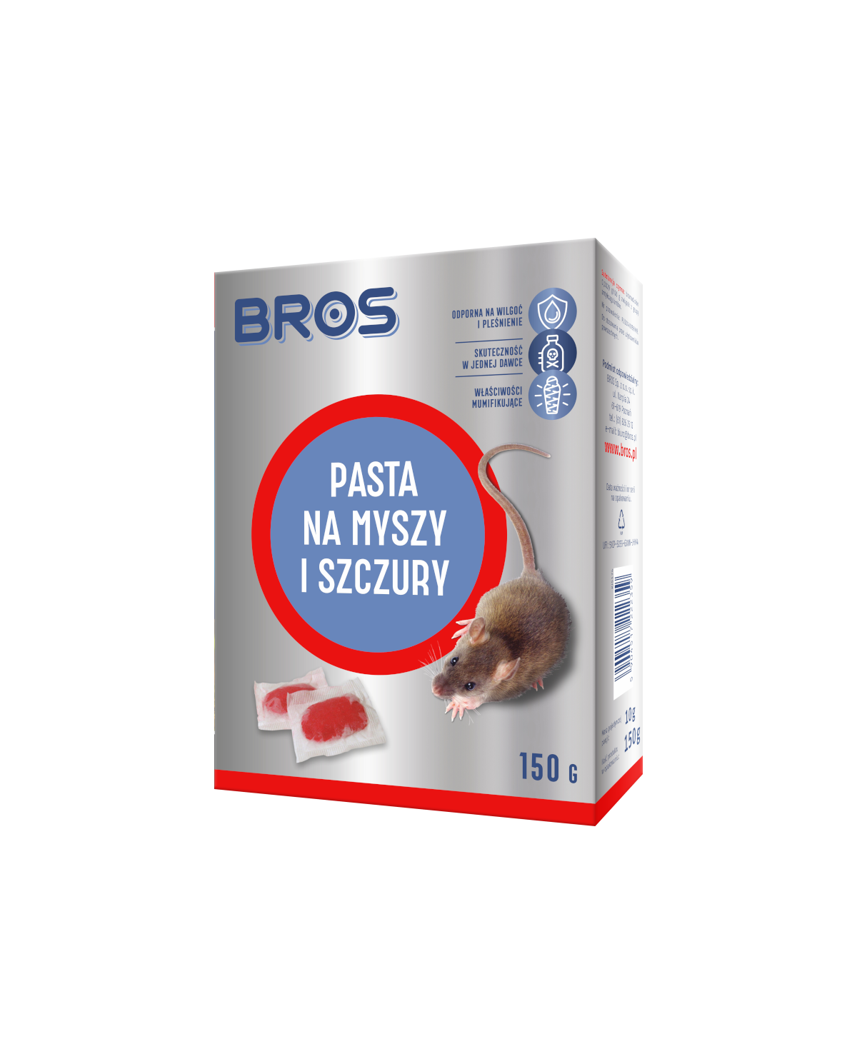 BROS - Pasta na myszy i szczury 150g | Skuteczna ochrona