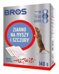 BROS Granulat na myszy i szczury 140g - Skuteczna ochrona! BROS Granulat na myszy i szczury 140g - Skuteczna ochrona!