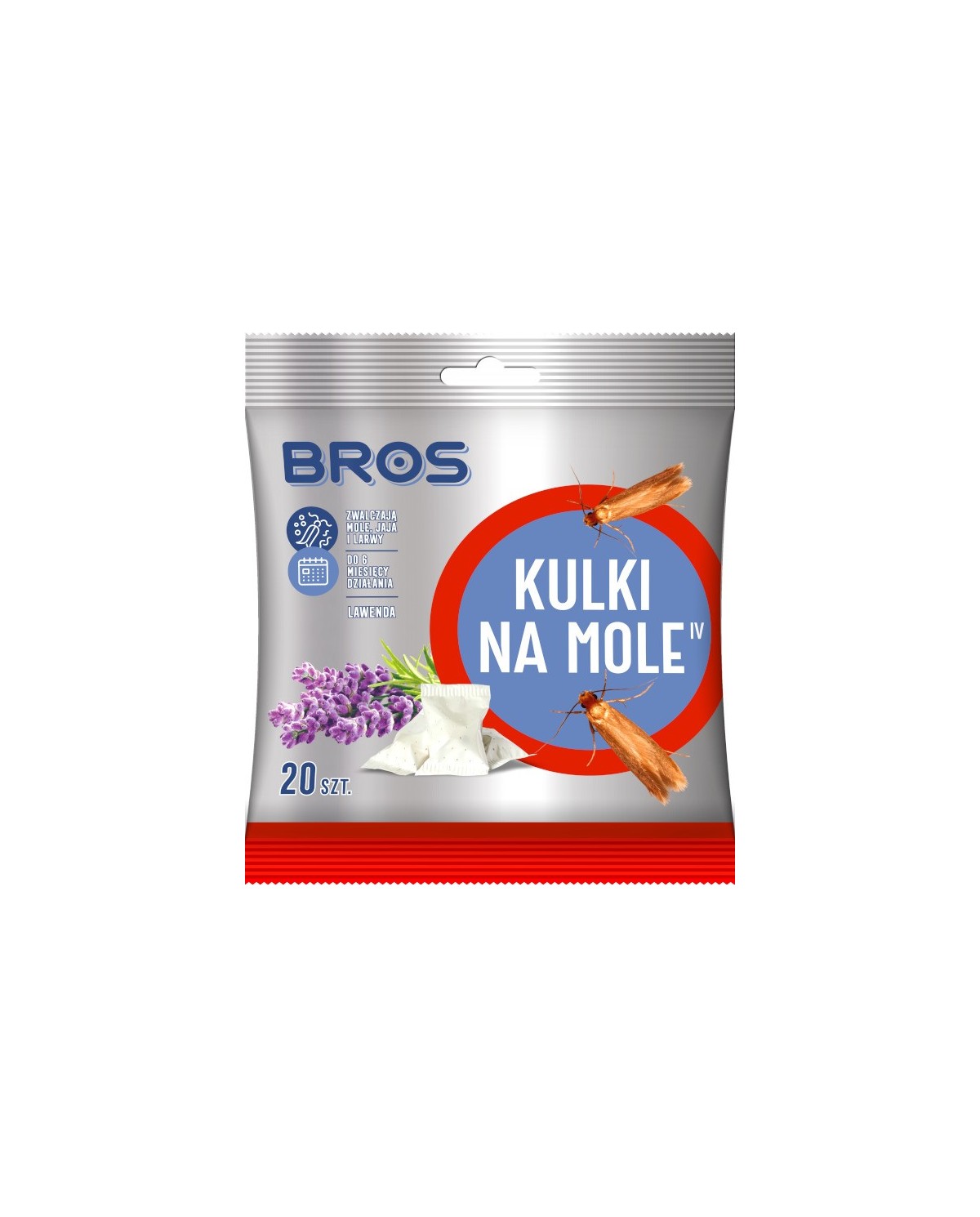BROS - Kulki lawendowe na mole 120g | Skuteczna ochrona BROS - Kulki lawendowe na mole 120g | Skuteczna ochrona