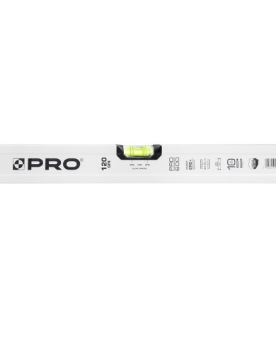 Poziomica PRO600 biała 120cm - Libella 2% | Precyzyjne pomiary Poziomica PRO600 biała 120cm - Libella 2% | Precyzyjne pomiary