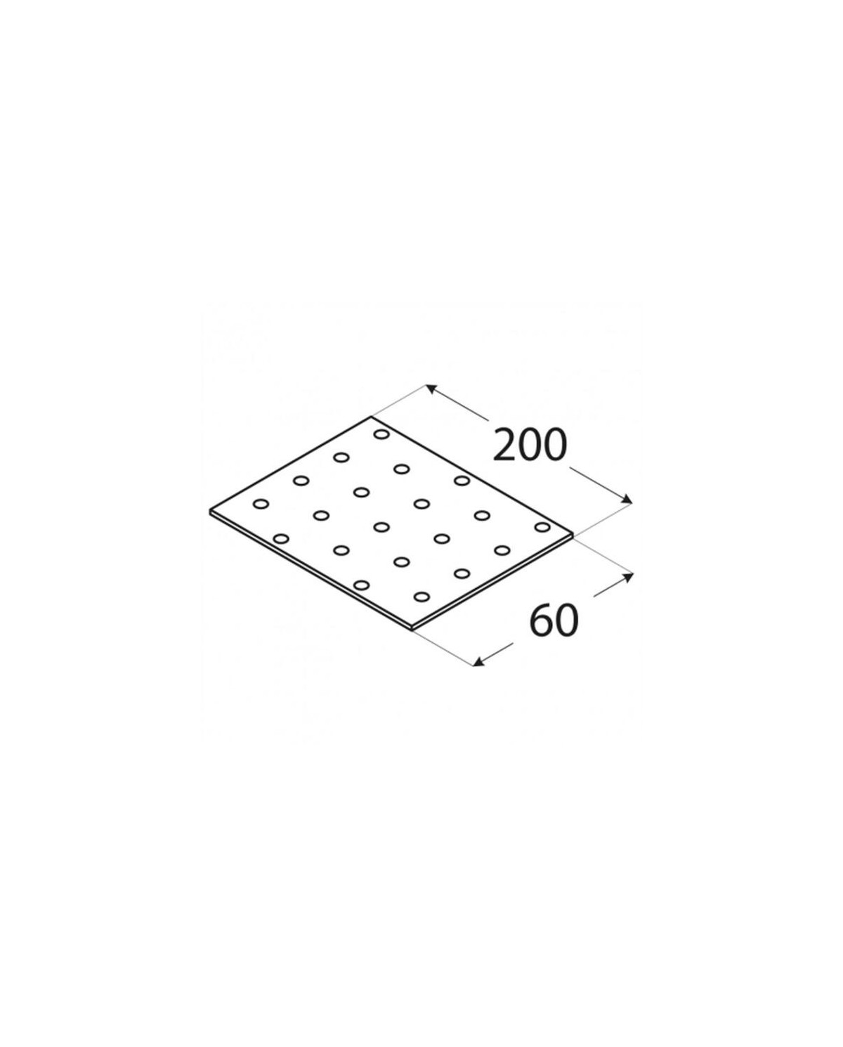 Płytka perforowana 60x200 PP 7 - Wysoka jakość i trwałość Płytka perforowana 60x200 PP 7 - Wysoka jakość i trwałość
