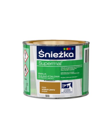Emalia SUPERMAL orzech jasny 0.2L - Wysoka jakość i trwałość Emalia SUPERMAL orzech jasny 0.2L - Wysoka jakość i trwałość