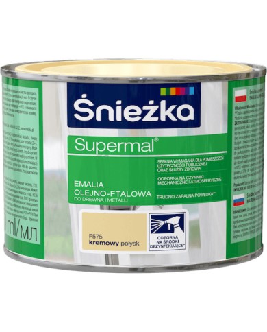 Farba Supermal Kremowy 0,4 L - ŚNIEŻKA | Wysoka Jakość Farba Supermal Kremowy 0,4 L - ŚNIEŻKA | Wysoka Jakość