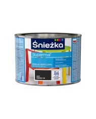 Farba Supermal A500 czarny mat 0,4 L - ŚNIEŻKA | Akrylowa jakość Farba Supermal A500 czarny mat 0,4 L - ŚNIEŻKA | Akrylowa jakość