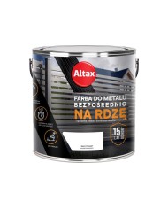 ALTAX Farba do metalu 2,5 L BIAŁY PÓŁMAT - Wysoka jakość! ALTAX Farba do metalu 2,5 L BIAŁY PÓŁMAT - Wysoka jakość!