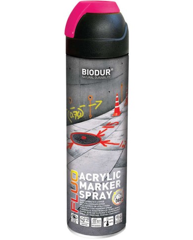 BIODUR marker budowlany fluo 500ml - różowy | Wysoka jakość BIODUR marker budowlany fluo 500ml - różowy | Wysoka jakość