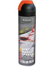 BIODUR marker budowlany fluo 500ml pomarańcz - Wysoka widoczność BIODUR marker budowlany fluo 500ml pomarańcz - Wysoka widoczność