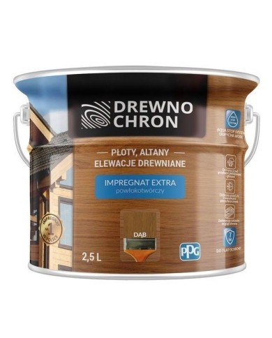 Drewnochron Dąb 2,5L - Powłokotwórczy Środek do Drewna Drewnochron Dąb 2,5L - Powłokotwórczy Środek do Drewna
