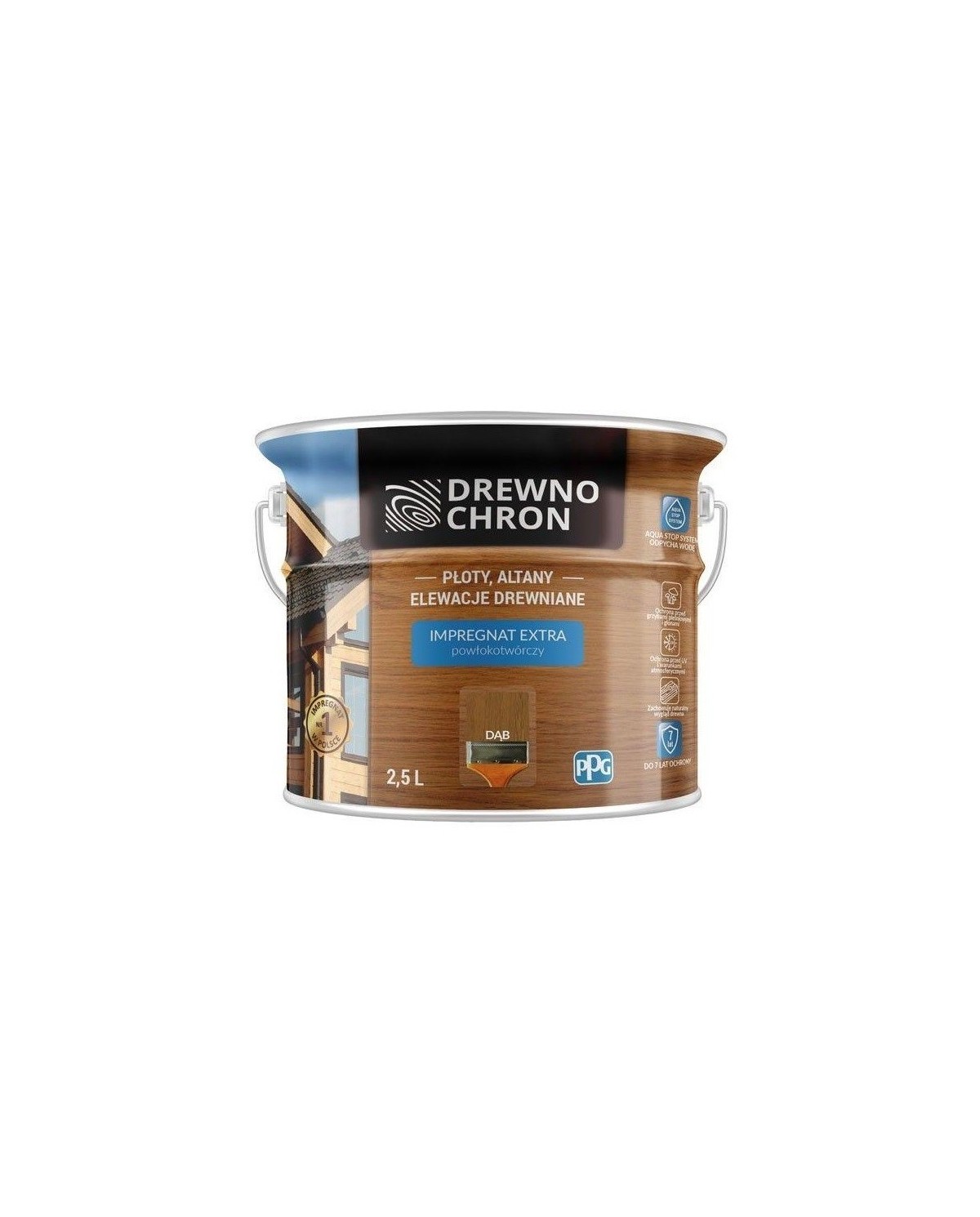 Drewnochron Dąb 2,5L - Powłokotwórczy Środek do Drewna
