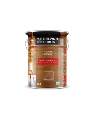 Impregnat gruntujący R 4,5 L DREWNOCHRON - Ochrona drewna Impregnat gruntujący R 4,5 L DREWNOCHRON - Ochrona drewna