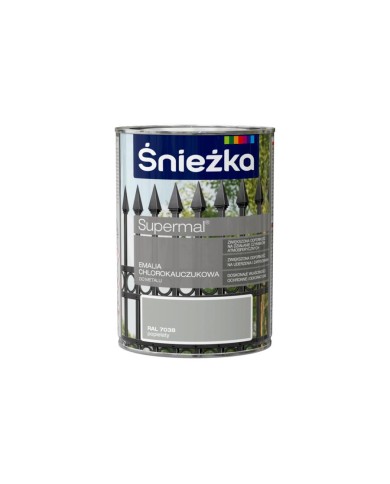 Emalia chlorok. popielata 0,9L ŚNIEŻKA - Wysoka jakość i trwałość Emalia chlorok. popielata 0,9L ŚNIEŻKA - Wysoka jakość i trwałość