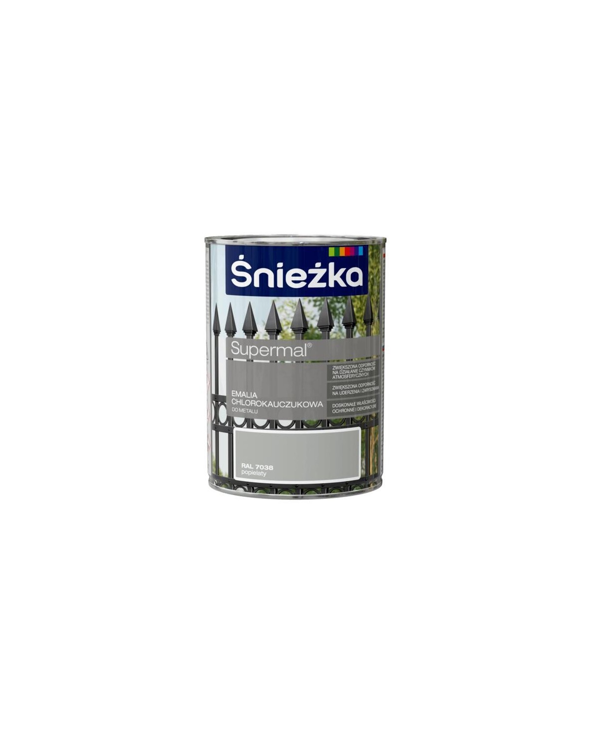 Emalia chlorok. popielata 0,9L ŚNIEŻKA - Wysoka jakość i trwałość Emalia chlorok. popielata 0,9L ŚNIEŻKA - Wysoka jakość i trwałość