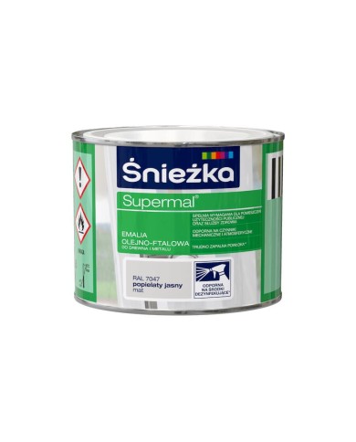 Emalia SUPERMAL stalowy mat 7047 0,2L - Wysoka jakość i trwałość Emalia SUPERMAL stalowy mat 7047 0,2L - Wysoka jakość i trwałość