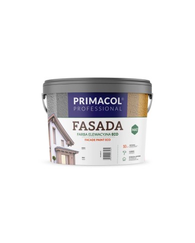 Farba Primacol Fasada Eco Biały 9 l - Wysoka Jakość i Ekologia Farba Primacol Fasada Eco Biały 9 l - Wysoka Jakość i Ekologia