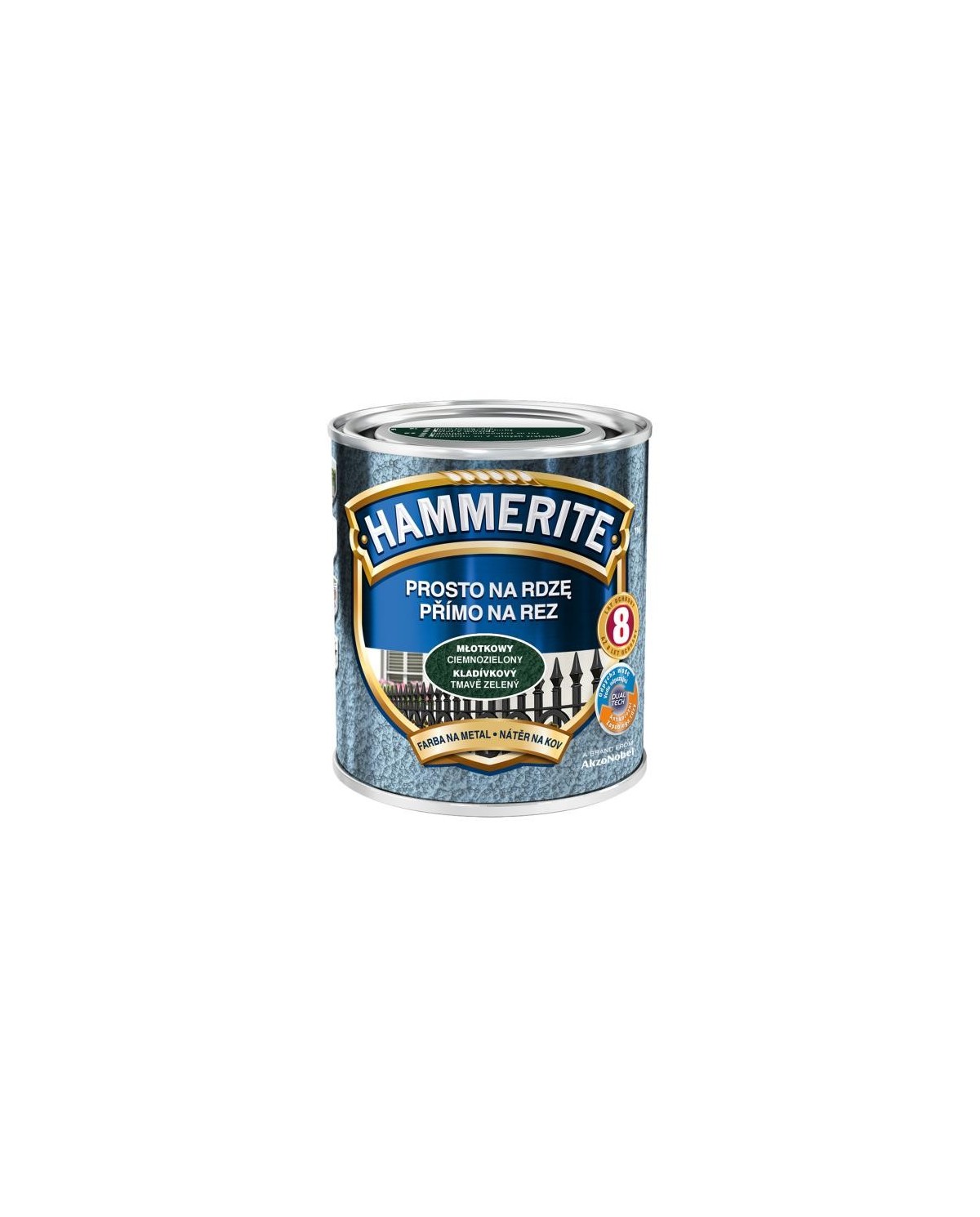 HAMMERITE Młotkowa Zielona Ciemna 700ml - Farba do Metalu HAMMERITE Młotkowa Zielona Ciemna 700ml - Farba do Metalu