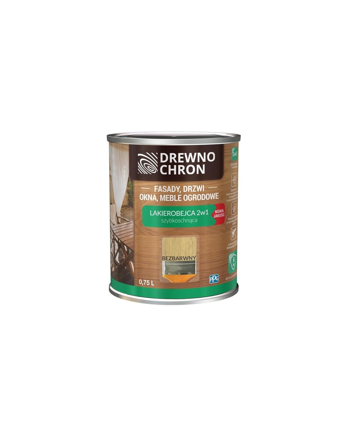 PPG Lakierobejca 2w1 Bezbarwna 0,75L - Ochrona i Estetyka PPG Lakierobejca 2w1 Bezbarwna 0,75L - Ochrona i Estetyka