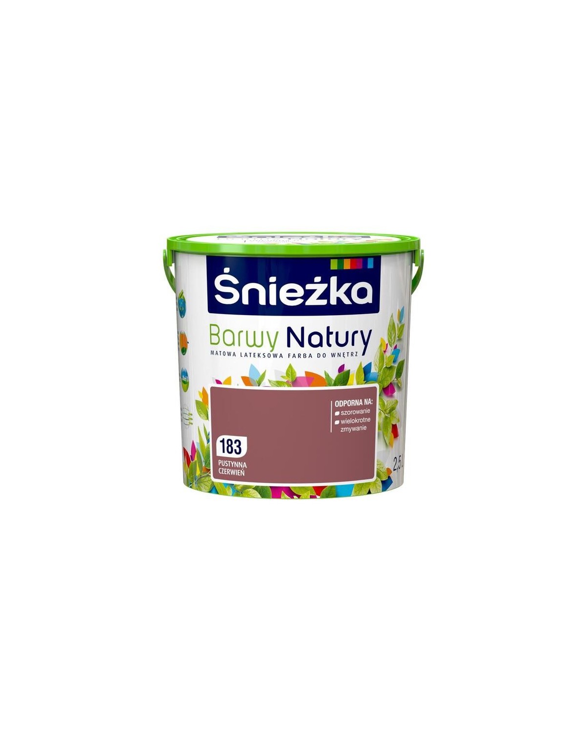 ŚNIEŻKA B.NATURY 2,5L - Pustynna Czerwień | Farba Ekologiczna ŚNIEŻKA B.NATURY 2,5L - Pustynna Czerwień | Farba Ekologiczna