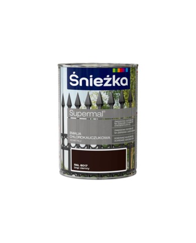 Emalia chlorok. brąz ciemny 0,9l ŚNIEŻKA - Wysoka jakość i trwałość Emalia chlorok. brąz ciemny 0,9l ŚNIEŻKA - Wysoka jakość i trwałość