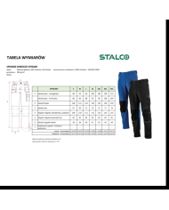 Spodnie robocze do pasa szare "L" - Wygoda i funkcjonalność