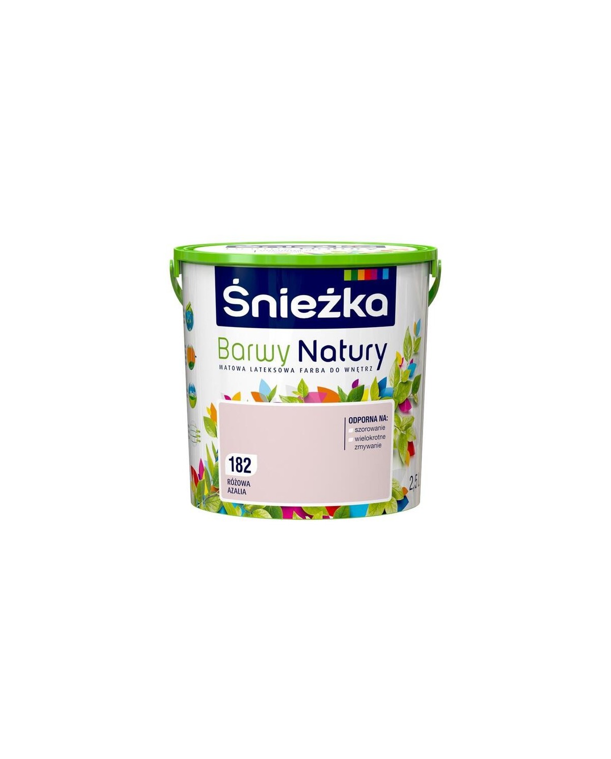 ŚNIEŻKA B.NATURY 2,5L - Różowa Azalia 182 | Farba Ekologiczna ŚNIEŻKA B.NATURY 2,5L - Różowa Azalia 182 | Farba Ekologiczna