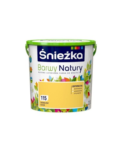 Barwy Natury T Słoneczny Blask 115 - Farba 2,5L do wnętrz Barwy Natury T Słoneczny Blask 115 - Farba 2,5L do wnętrz