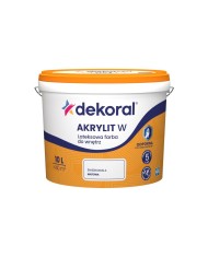 Farba Akrylowa DEKORAL W Śnieżnobiały 10L - Idealna do Ścian Farba Akrylowa DEKORAL W Śnieżnobiały 10L - Idealna do Ścian