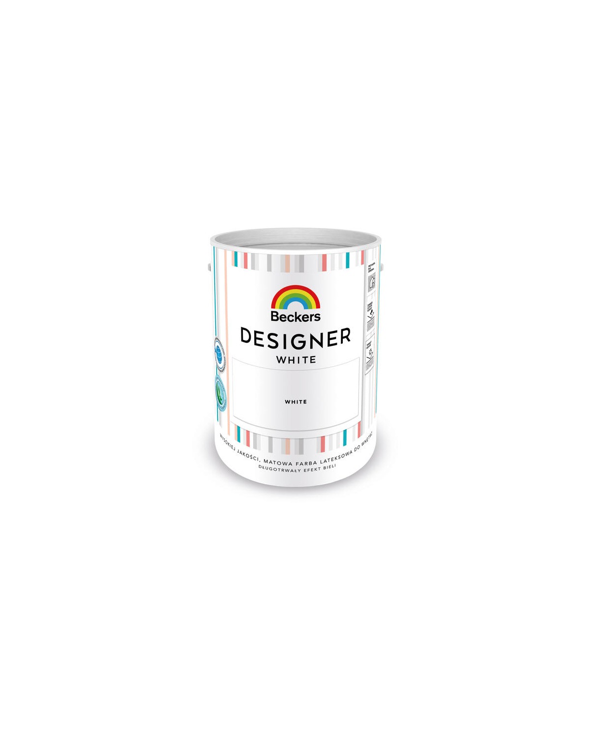 Biała farba lateksowa Beckers Designer White 5L - Wysoka jakość Biała farba lateksowa Beckers Designer White 5L - Wysoka jakość