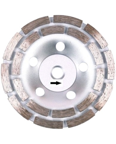Tarcza diamentowa BERG 125mm - podwójny segment do szlifowania