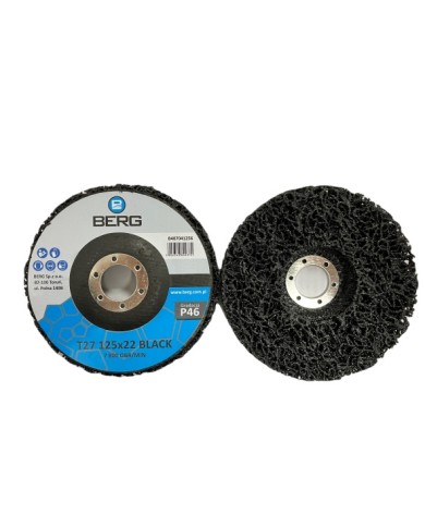 Tarcza czyszcząca T27 125x22mm Black BERG - Włóknina do szlifowania Tarcza czyszcząca T27 125x22mm Black BERG - Włóknina do szlifowania