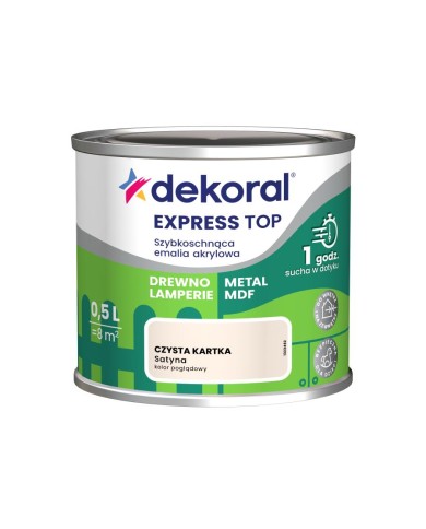 Emalia Szybkoschnąca Do Dzieła 0,5 L - Czysta Kartka Emalia Szybkoschnąca Do Dzieła 0,5 L - Czysta Kartka