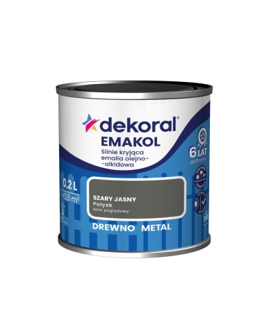 PPG EMAKOL STRONG szary jasny 0,2L - Wysokiej jakości farba PPG EMAKOL STRONG szary jasny 0,2L - Wysokiej jakości farba
