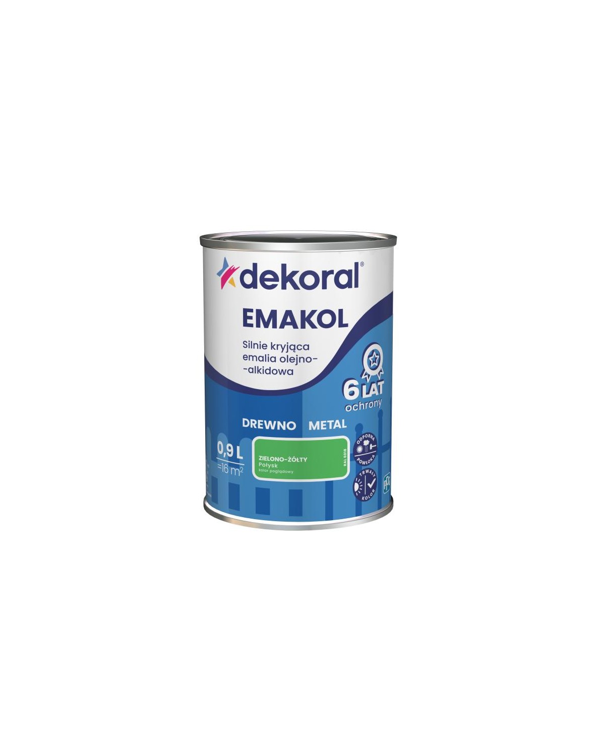 PPG EMAKOL STRONG zielono-żółty 0,9L - Wysoka jakość i trwałość PPG EMAKOL STRONG zielono-żółty 0,9L - Wysoka jakość i trwałość