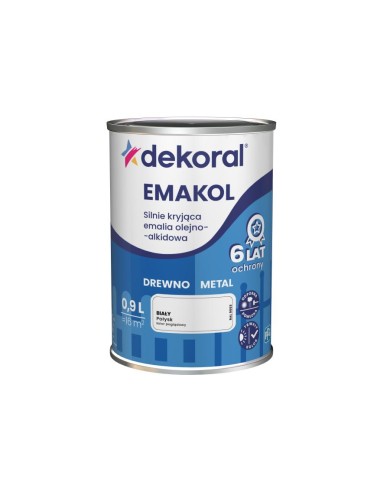 PPG EMAKOL STRONG biały 0,9L - Wysokiej jakości farba do wnętrz PPG EMAKOL STRONG biały 0,9L - Wysokiej jakości farba do wnętrz