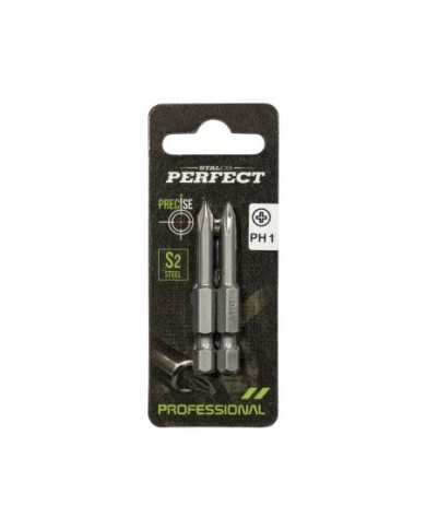 Końcówka bit 1/4" Phillips PH 1x50mm - 2 szt. Stalco Perfect Końcówka bit 1/4" Phillips PH 1x50mm - 2 szt. Stalco Perfect