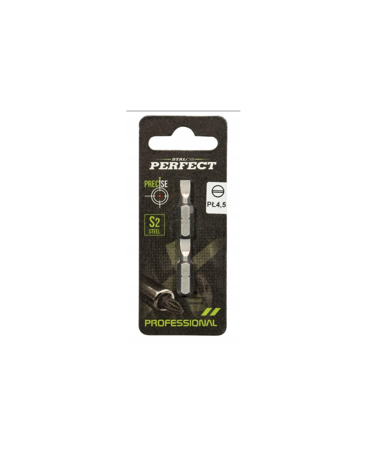 Końcówka bit 1/4" Płaska Stalco Perfect S-66386 - 2szt w blistrze Końcówka bit 1/4" Płaska Stalco Perfect S-66386 - 2szt w blistrze