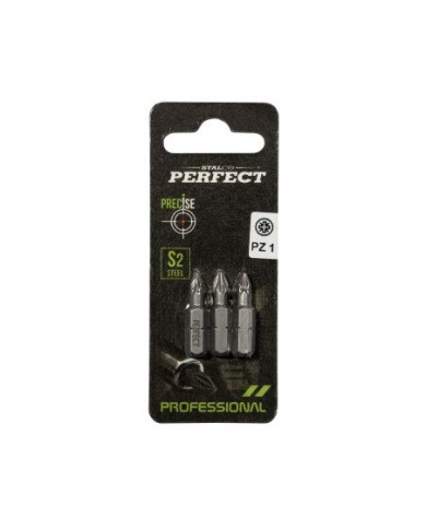 Końcówka bit 1/4" Pozidriv PZ 1x25mm (3szt) Stalco Perfect S-66355 Końcówka bit 1/4" Pozidriv PZ 1x25mm (3szt) Stalco Perfect S-66355