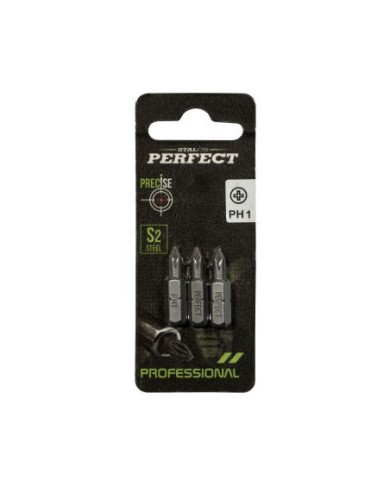 Końcówka bit 1/4" Phillips PH 1x25mm - 3 szt. w blisterze Końcówka bit 1/4" Phillips PH 1x25mm - 3 szt. w blisterze