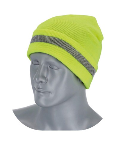 Czapka odblaskowa żółta "Fluo" - bezpieczeństwo i styl Czapka odblaskowa żółta "Fluo" - bezpieczeństwo i styl