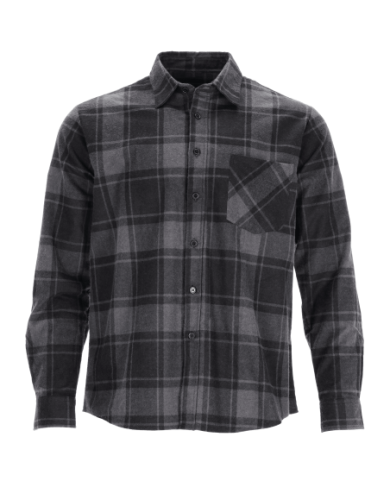 Koszula flanelowa "Square" szara XXL - styl i komfort w jednym