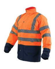 Kurtka Robocza Odblaskowa Pomarańczowa "Flash" XXL - Bezpieczeństwo!