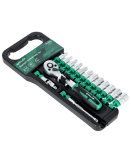 Nasadki i grzechotka 15 elementów 1/4 - Wysoka jakość i trwałość