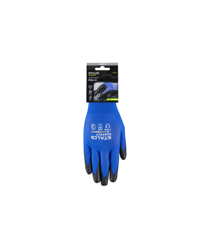 Rękawice nylonowe Poli H Stalco Perfect "8" - Wysoka jakość!