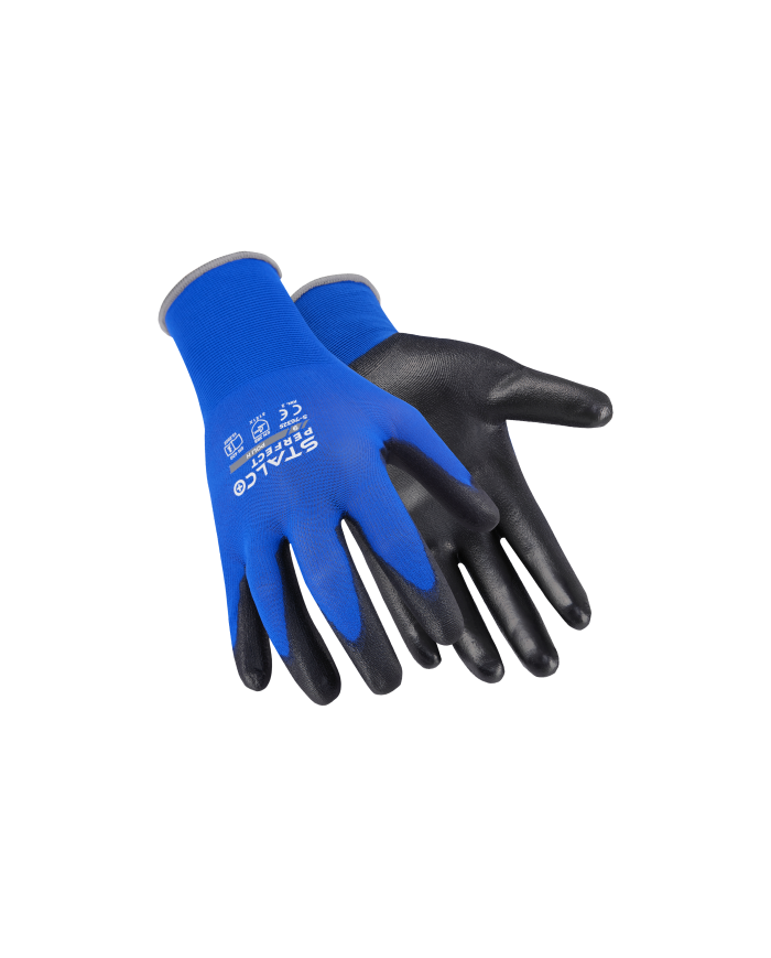 Rękawice nylonowe Poli H Stalco Perfect "9" - Wysoka jakość!