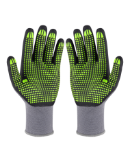 Rękawice nylonowe Nitrile Flex Dots 11" - STALCO Perfect