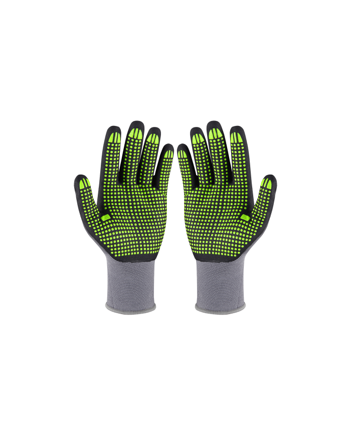 Rękawice nylonowe Nitrile Flex Dots 8" - Stalco Perfect