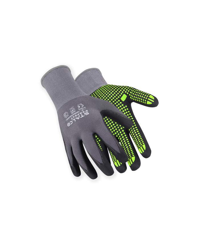 Rękawice nylonowe Nitrile Flex Dots 8" - Stalco Perfect