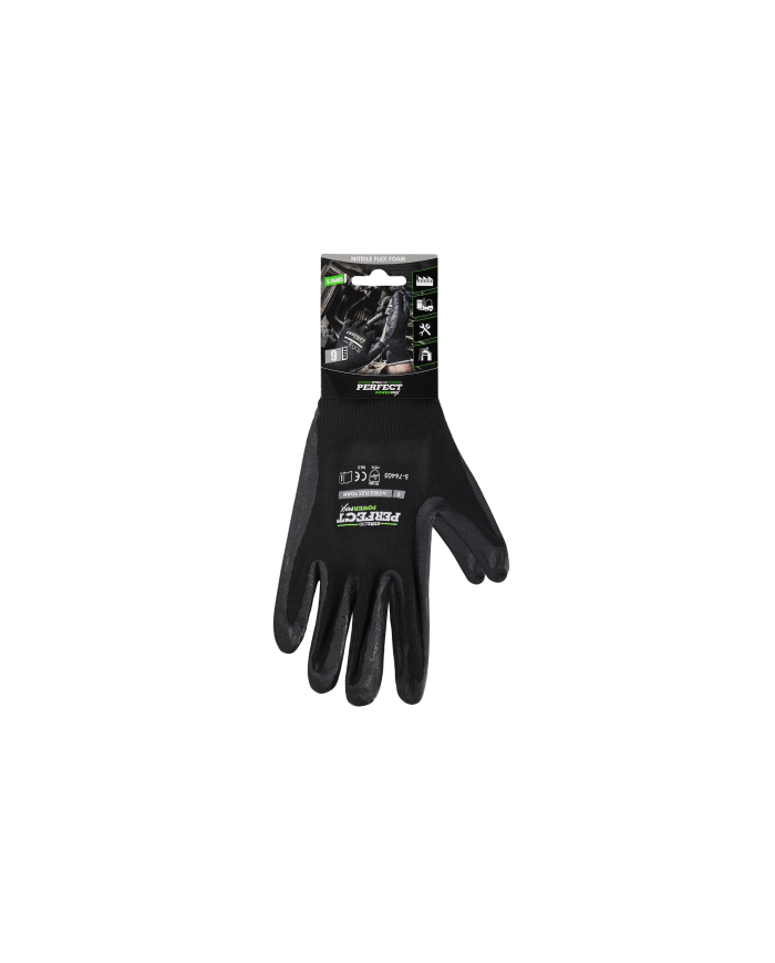 Rękawice nylonowe Nitrile Flex Foam 8" - Wysoka jakość i komfort